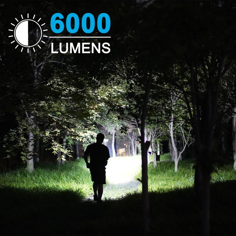 GOODSMANN 6000 Lumen Boat Spotlight - Waterproof Rechargeable LED Hunting Spotlight with Detachable Red Light Filter, EVA Carrying Case - Image 3